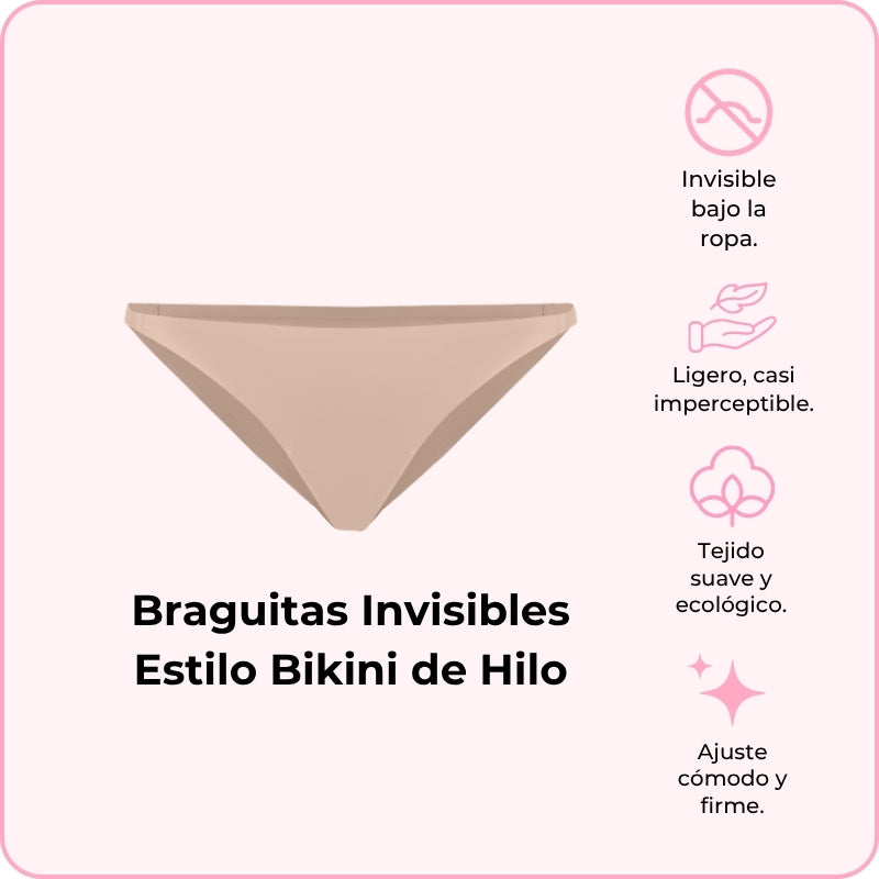 Braguitas Invisibles Estilo Bikini de Hilo