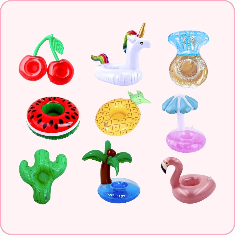 Mini Flotadores Inflables Para Bebidas