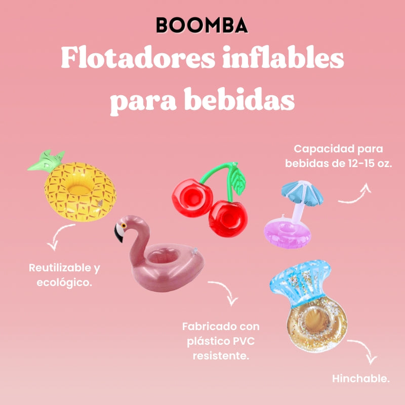 Mini Flotadores Inflables Para Bebidas