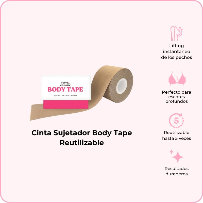 Cinta Sujetador Body Tape Reutilizable