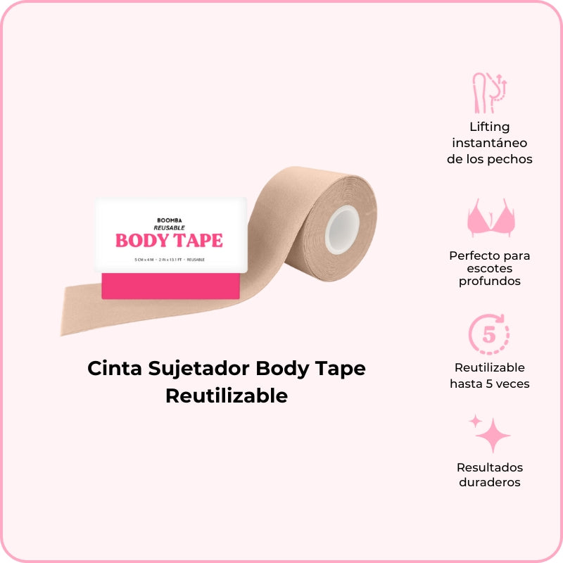 Cinta Sujetador Body Tape Reutilizable